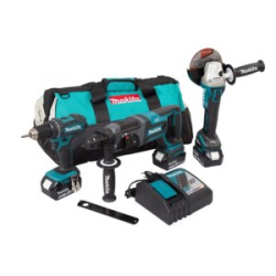 MAKITA Aku sada DGA504+DHR241+DDF482 Li-