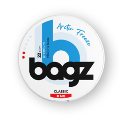 Bagz ARCTIC FREEZE (Mentol a máta) 8mg - Nikotinové sáčky