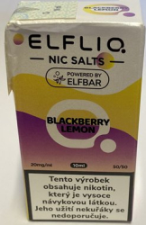 Liquid ELFLIQ Nic SALT Blackberry Lemon 10ml - 20mg - II.Jakost