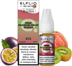 Liquid ELFLIQ Nic SALT Kiwi Passion Fruit Guava 10ml - 10mg