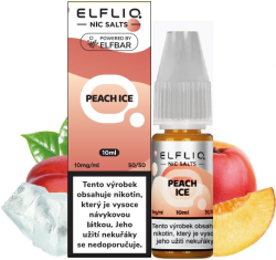 Liquid ELFLIQ Nic SALT Peach Ice 10ml - 10mg