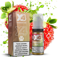 Liquid X4 Bar Juice - Jahoda a kiwi (Strawberry Kiwi) 10ml - 10mg