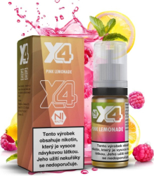 Liquid X4 Bar Juice - Růžová limonáda (Pink Lemonade) 10ml - 20mg