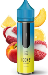 Příchuť ProVape Icons S&V 10ml: Rebel (Liči, broskev, citron)